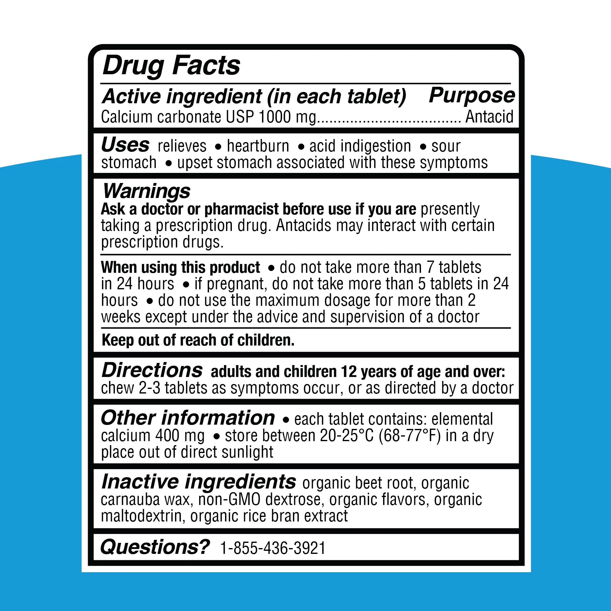Antacid Maximum Strength Chewable Tablets - Image 2