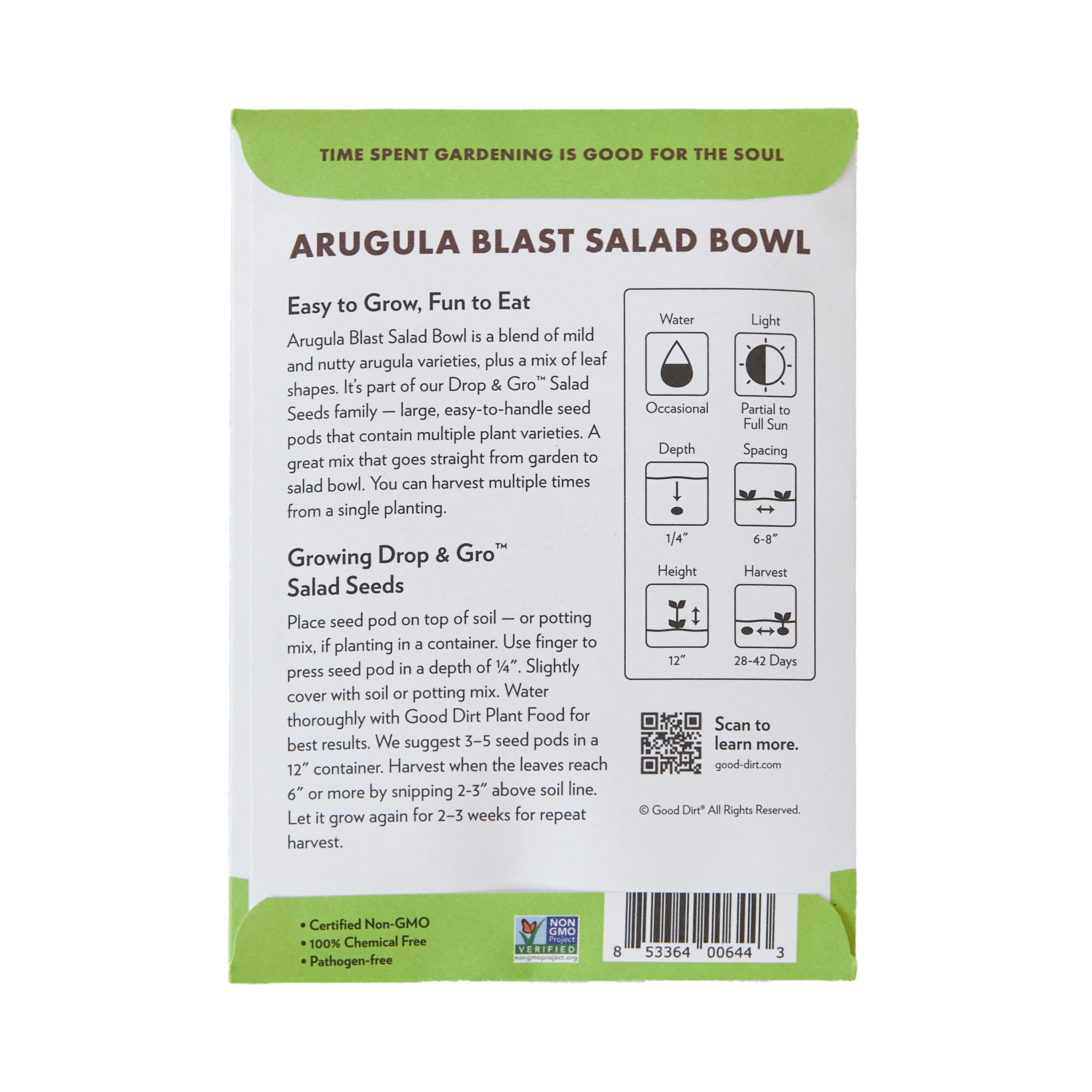 Seed Pack - Arugula Blast Salad Bowl - Image 2