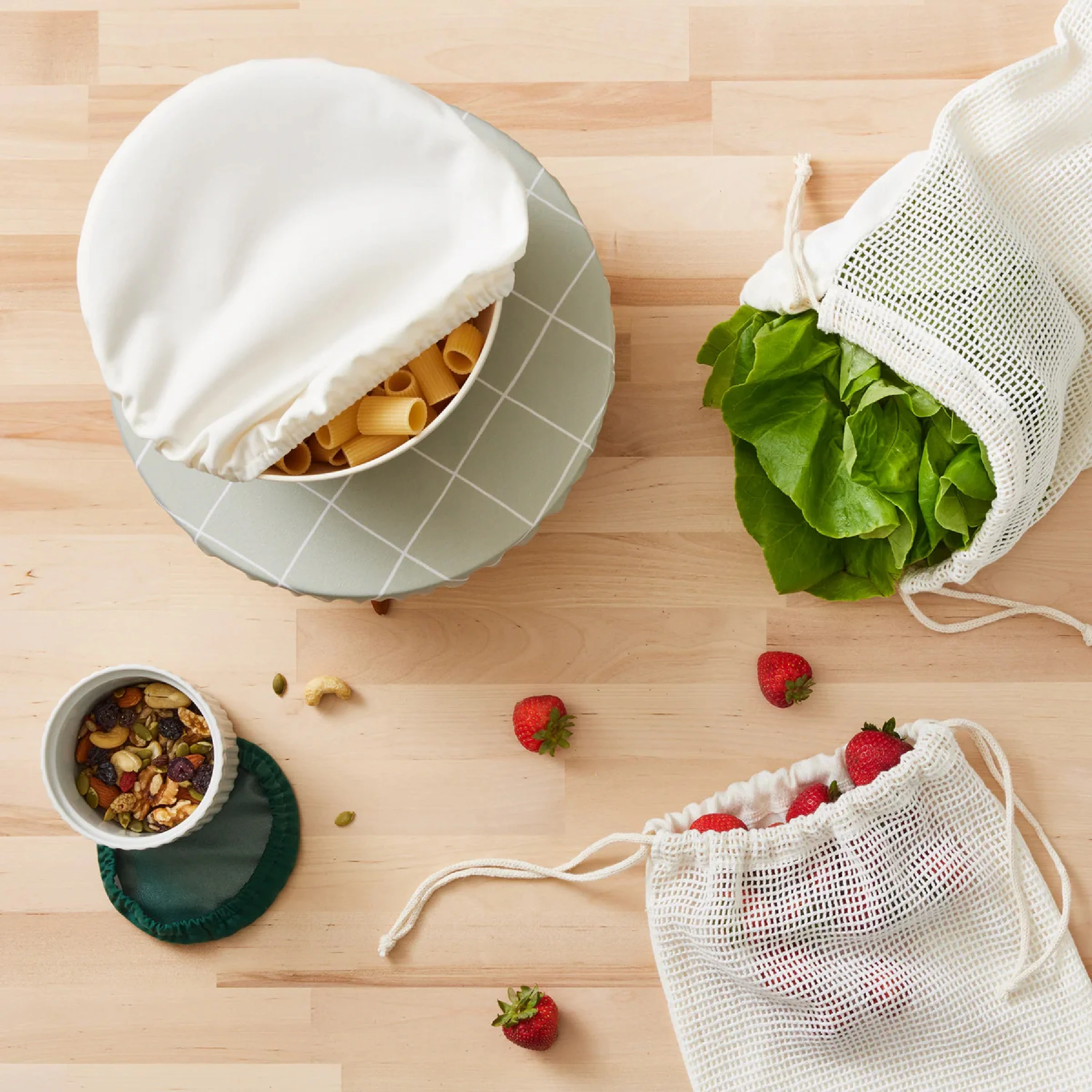 Reusable Bowl Covers - Upcycled Materials, 4-Pack - Image 11