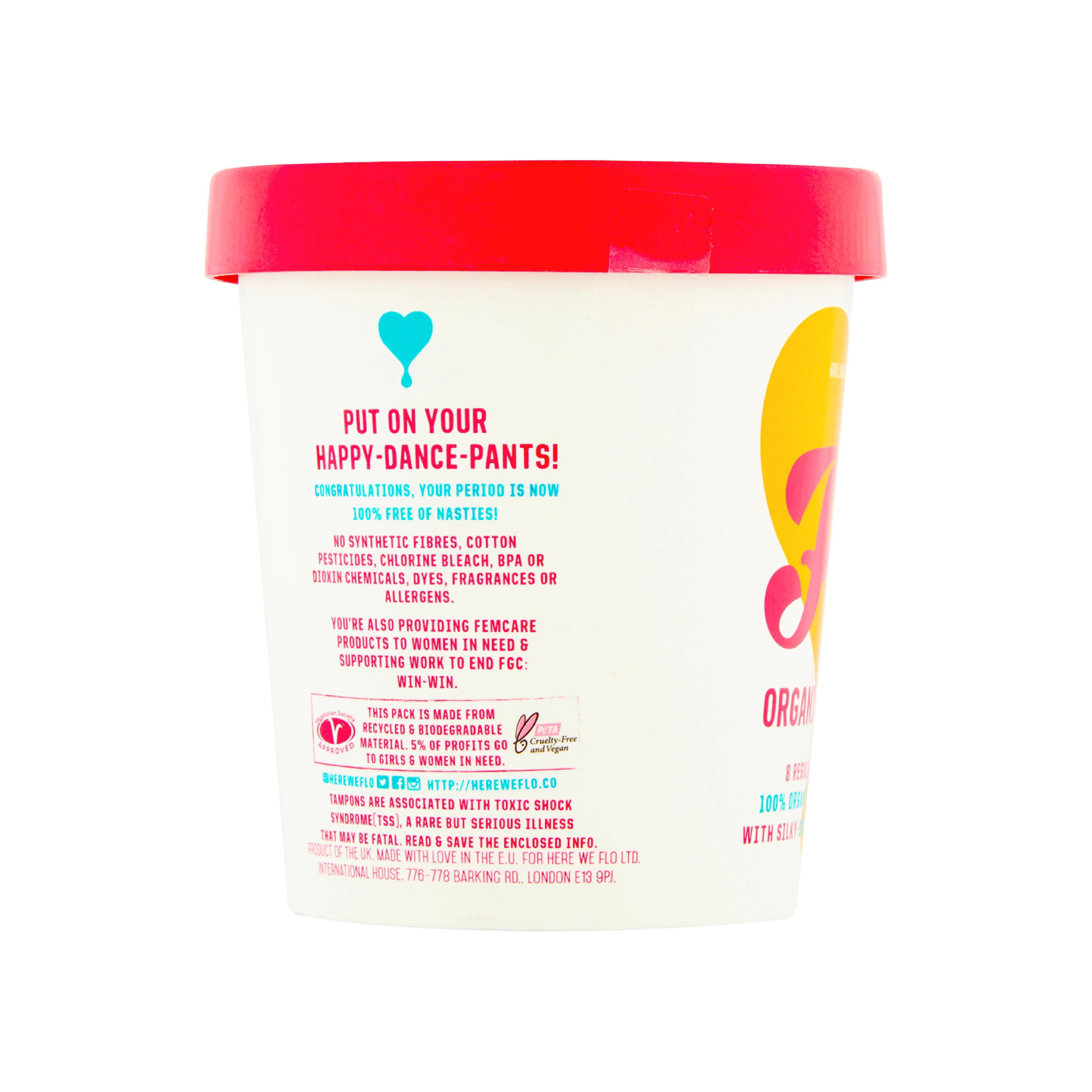 Flo Applicator Tampons 100% Organic Cotton (Regular + Super) - Image 2