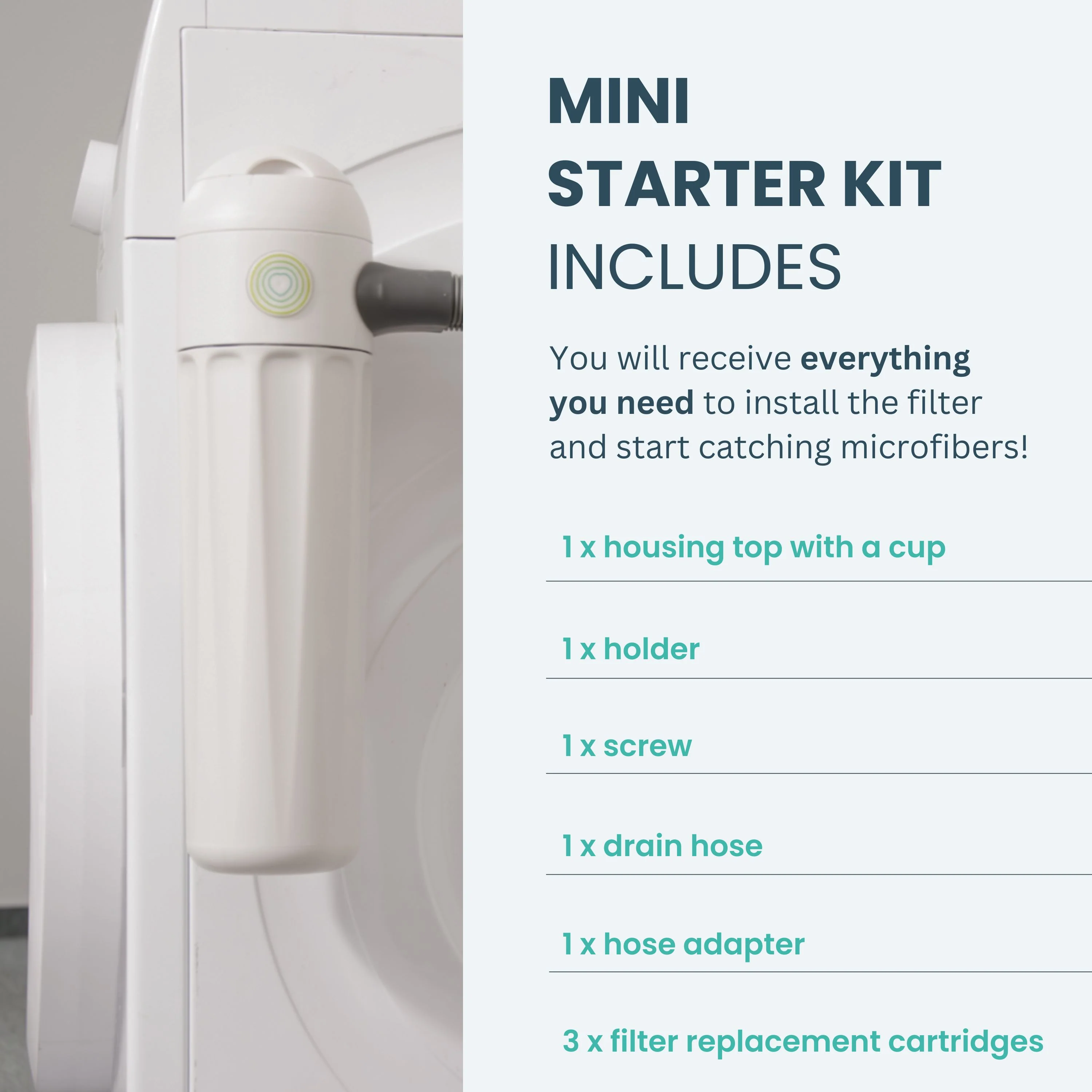 PlanetCare 2.0 Microfiber Filter Kit - Washing Machine Attachment - Image 5